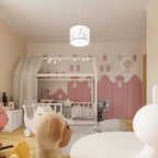 Suspension enfant hiboux 40 cm E27, ambiance chaleureuse