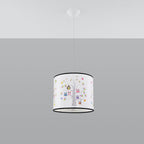 Suspension enfant hiboux 40 cm E27 de profil