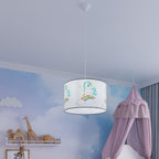 Suspension enfant licorne 40 cm E27 en situation dans un intérieur