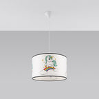 Suspension enfant licorne 40 cm E27 de profil