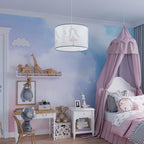 Suspension enfant princesse 30 cm E27 en ambiance