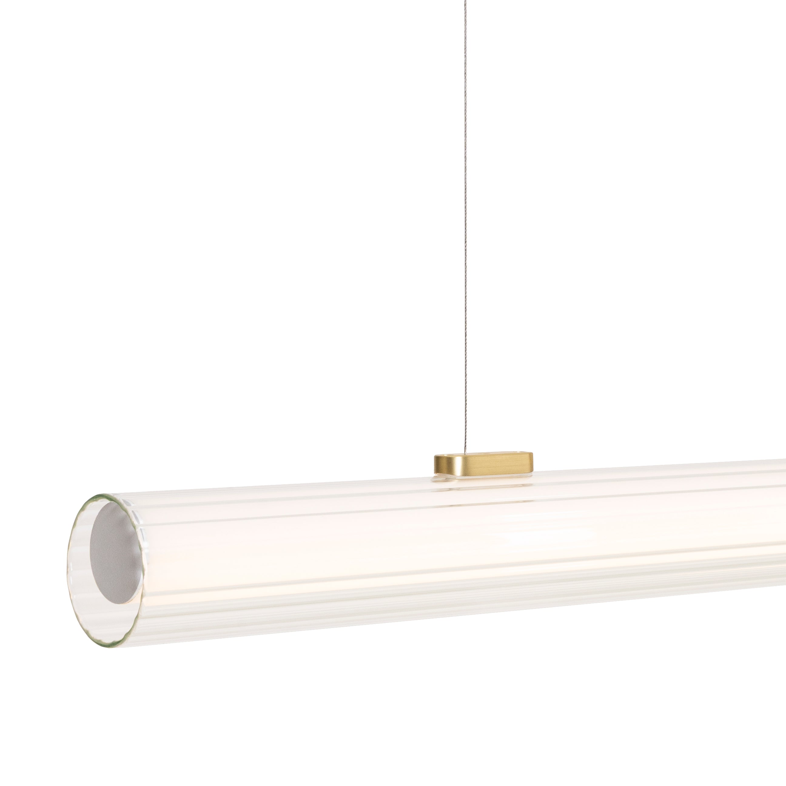 Suspension Fayette 121 cm dorée, vue 2