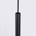 Suspension Feltro disque feutre beige et acier noir G9, détail de la matière
