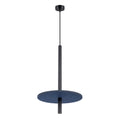 Suspension Feltro disque feutre bleu marine et acier noir G9