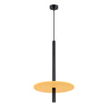 Suspension Feltro disque feutre jaune moutarde et acier noir G9