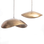 Abat-jour de suspension Fortune Cookie en métal finition laiton 54 cm, vue 6