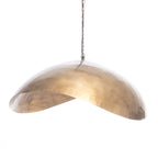 Suspension Fortune Cookie en métal finition laiton 70 cm
