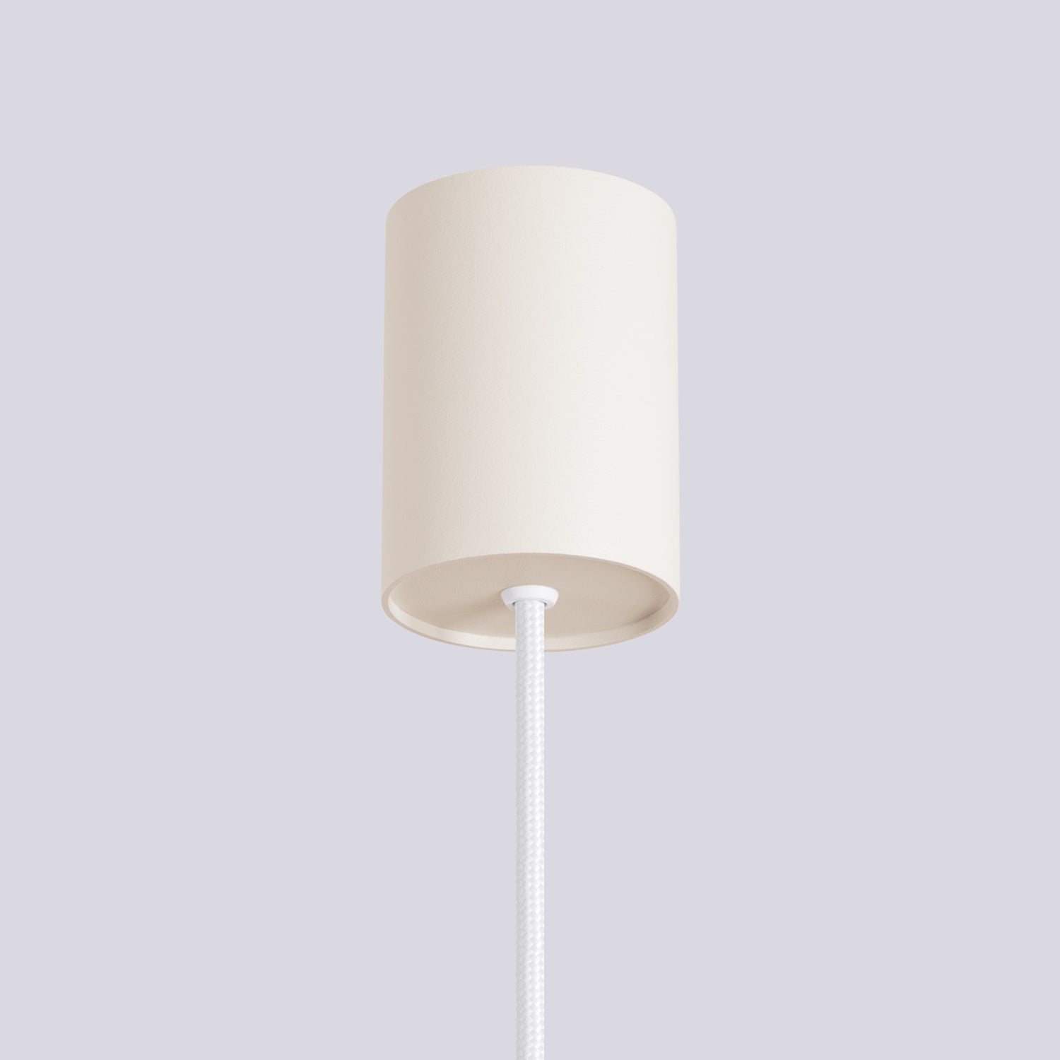 Suspension Halo boule opale beige et sa rosace