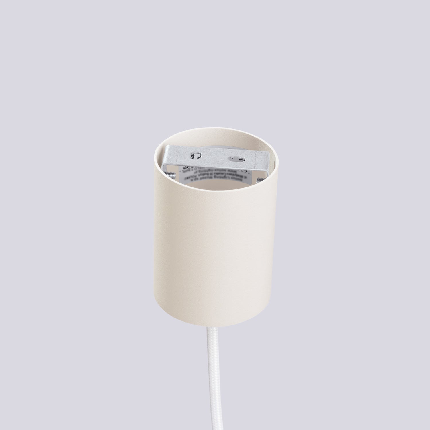 Suspension Halo boule opale beige en situation