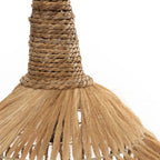 Abat-jour de suspension Hippy Tipi en abaca naturel 50 cm, vue 4