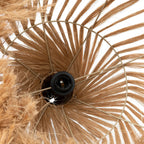 Abat-jour de suspension Hippy Tipi en abaca naturel 50 cm, vue 5