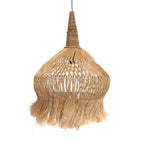 Abat-jour de suspension Hippy Tipi en abaca naturel 50 cm