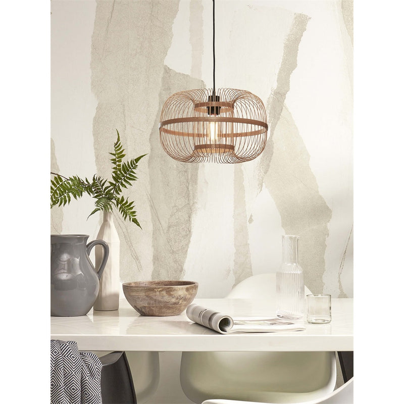 Dimensions Lámpara colgante Hokkaido bambú natural 25 cm E27