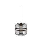 Suspension Hokkaido bambou noir 38 cm E27