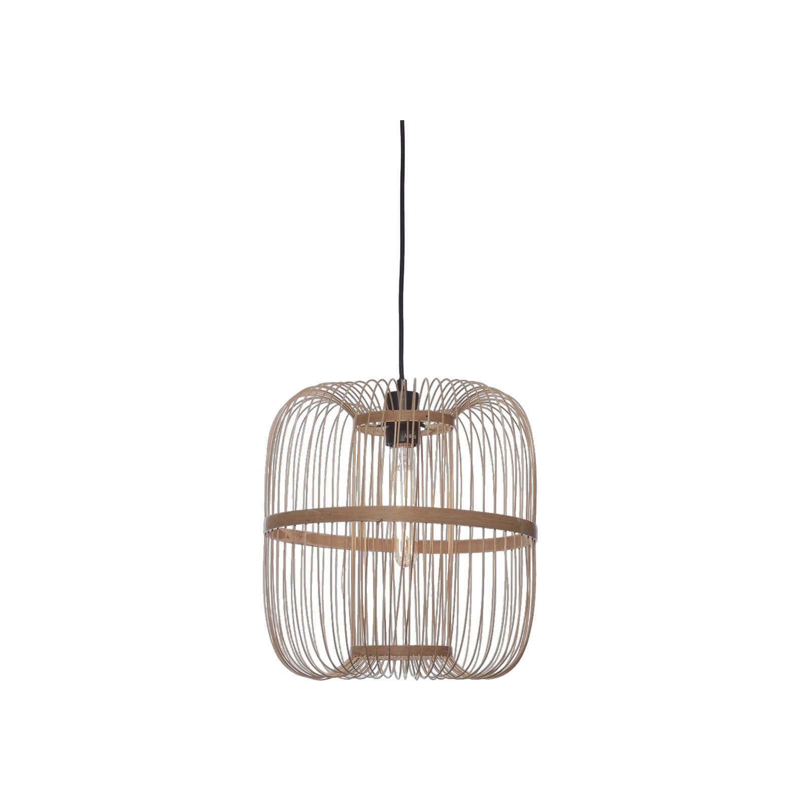 Suspension Hokkaido bambou naturel 38 cm E27
