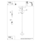 Notice de montage : Suspension Hyperion globe opale et acier noir G9