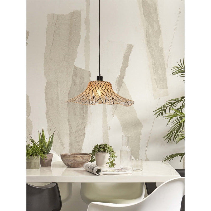 Dimensions Lámpara colgante Ibiza bambú bicolor 50 cm E27