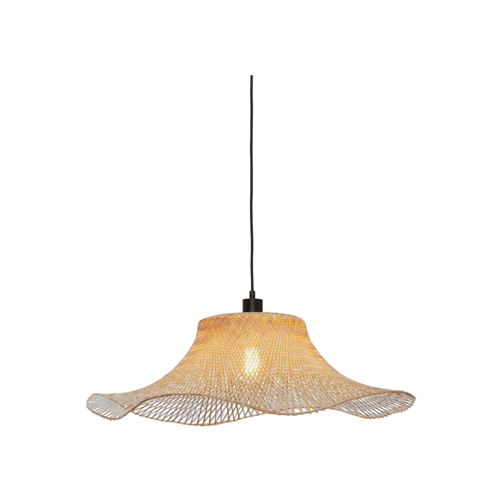 Suspension Ibiza bambou naturel 65 cm E27
