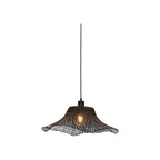 Suspension Ibiza bambou noir 50 cm E27