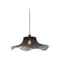 Suspension Ibiza bambou noir 65 cm E27