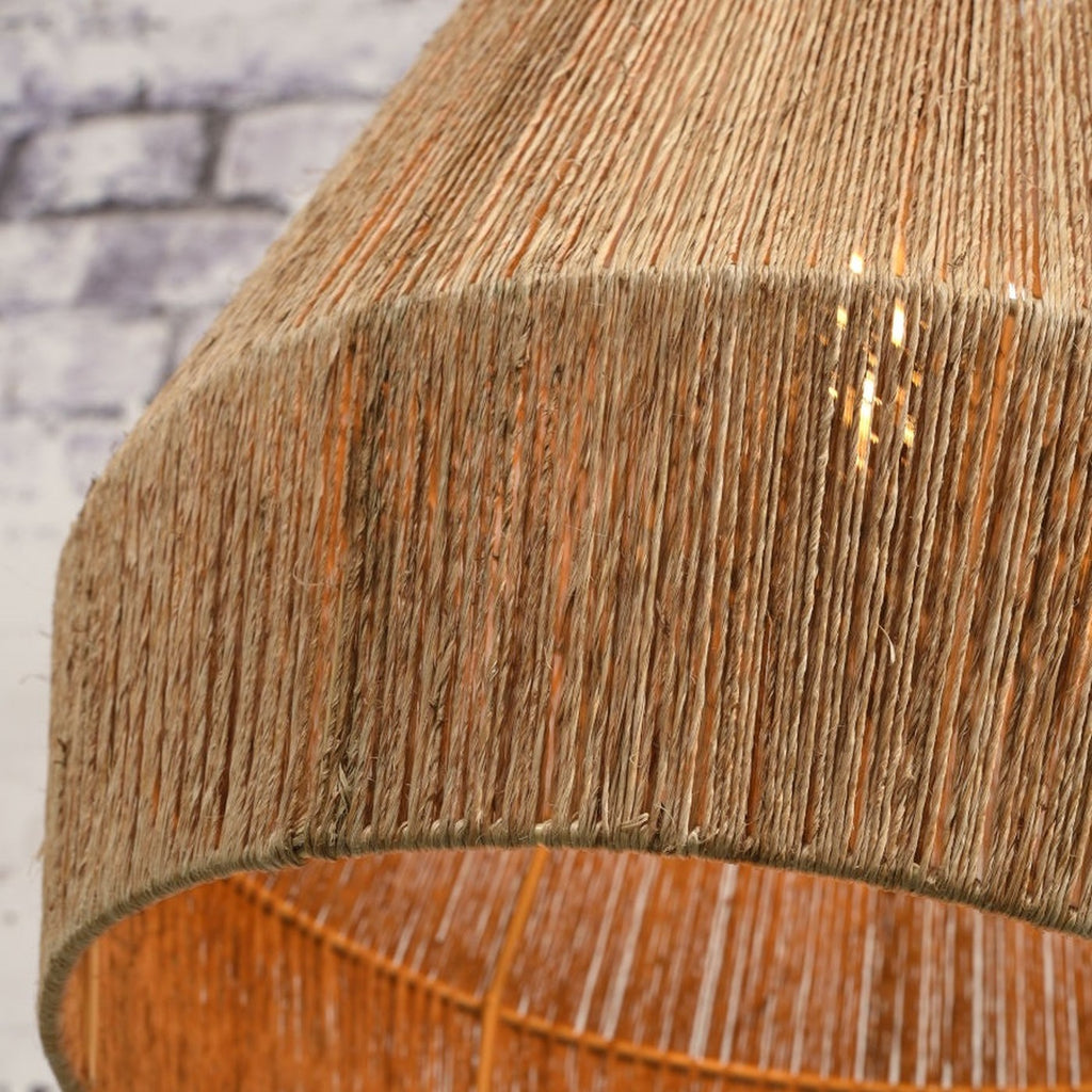 Suspension Iguazu jute naturel 50 cm E27, vue 6