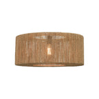 Suspension Iguazu jute naturel tambour 60 cm E27