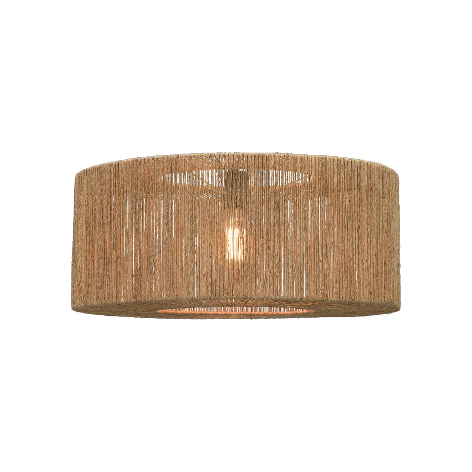 Suspension Iguazu jute naturel tambour 60 cm E27