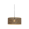 Suspension Java bambou bicolore tambour 50 cm E27
