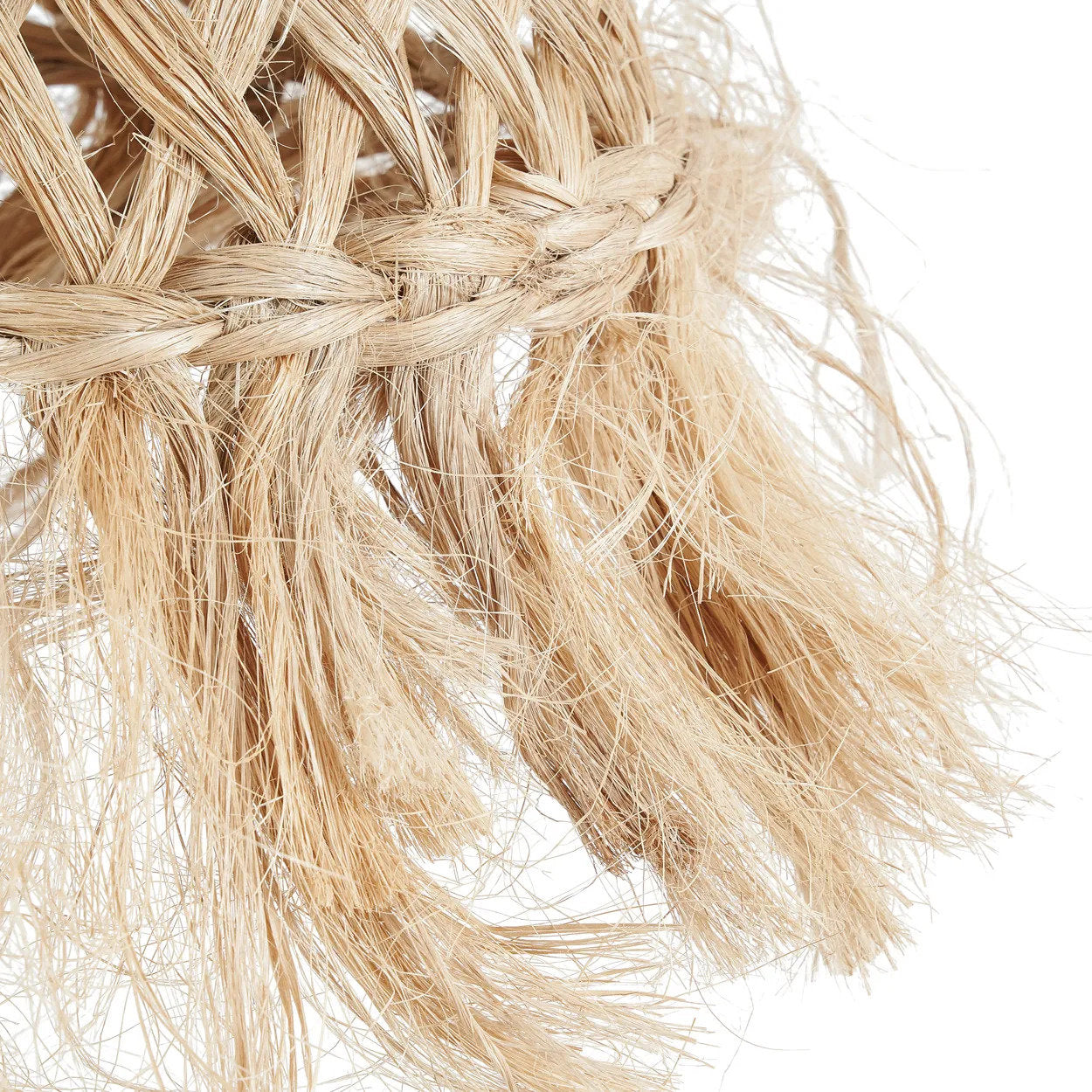 Abat-jour de suspension Jelly Fish en abaca naturel 43 cm, vue 4