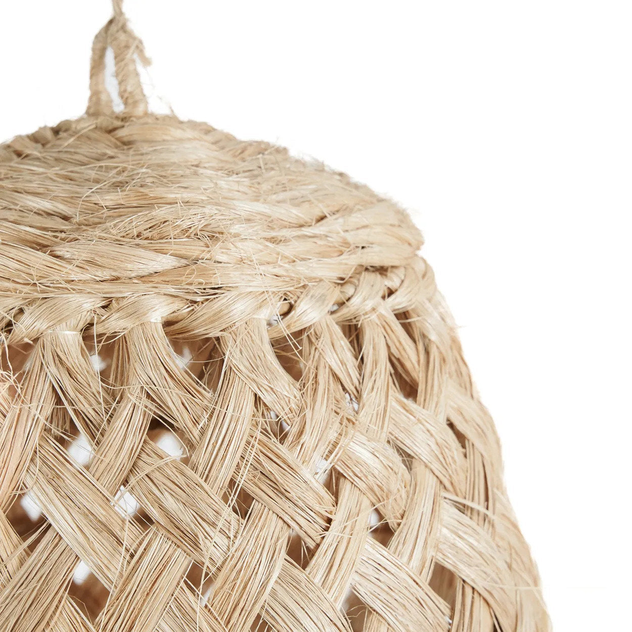 Abat-jour de suspension Jelly Fish en abaca naturel 43 cm, vue 5