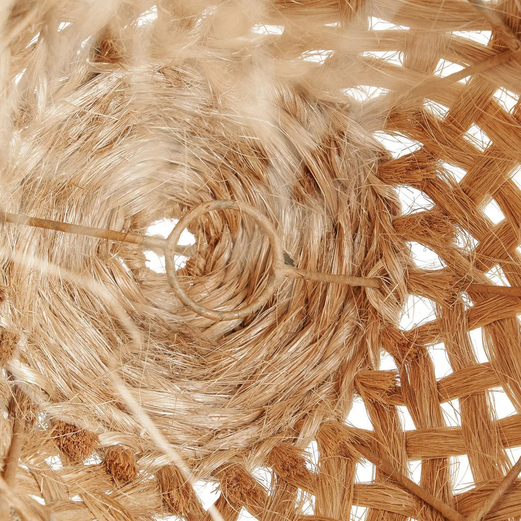 Abat-jour de suspension Jelly Fish en abaca naturel 43 cm, vue 6