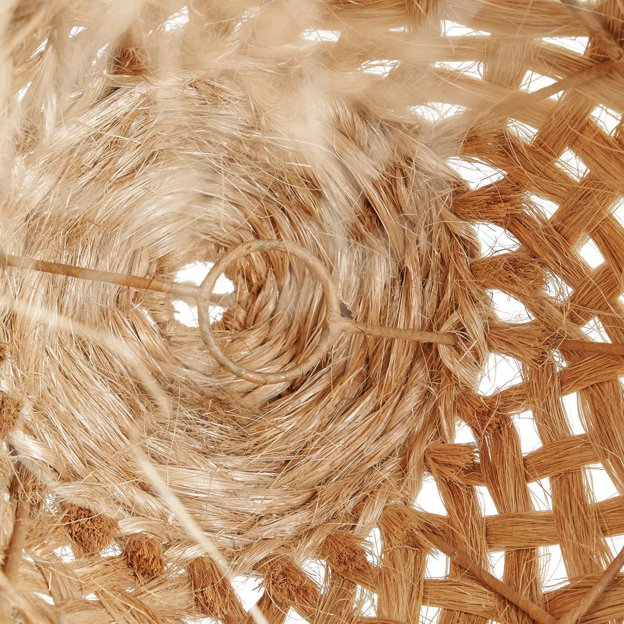 Abat-jour de suspension Jelly Fish en abaca naturel 43 cm, vue 6