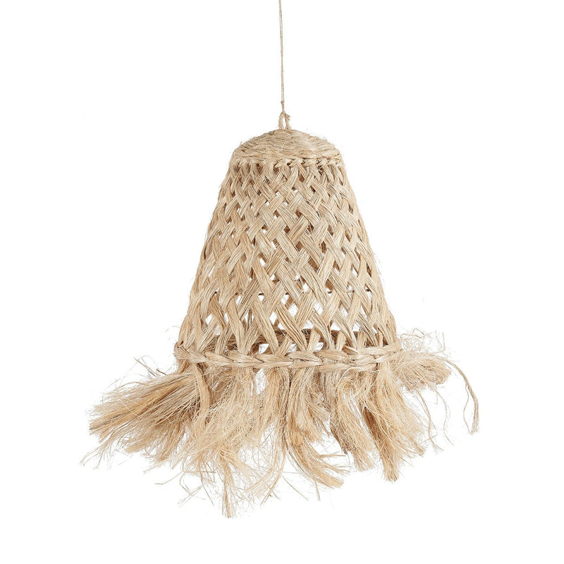 Dimensions Abat-jour de suspension Jelly Fish en abaca naturel 43 cm