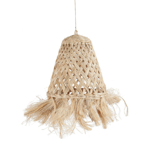 Abat-jour de suspension Jelly Fish en abaca naturel 43 cm