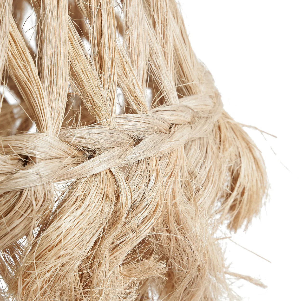 Abat-jour de suspension Jelly Fish en abaca naturel 63 cm, vue 4