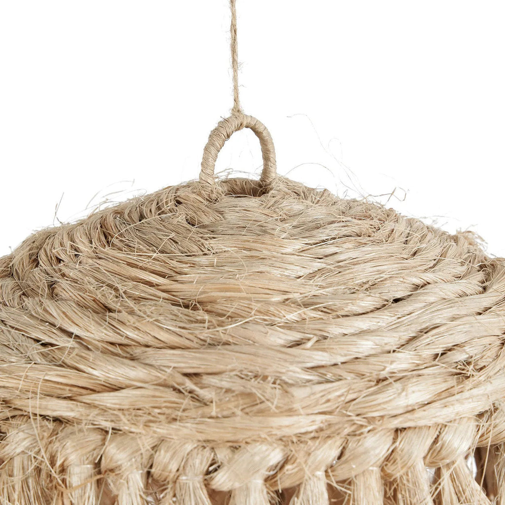 Abat-jour de suspension Jelly Fish en abaca naturel 63 cm, vue 5