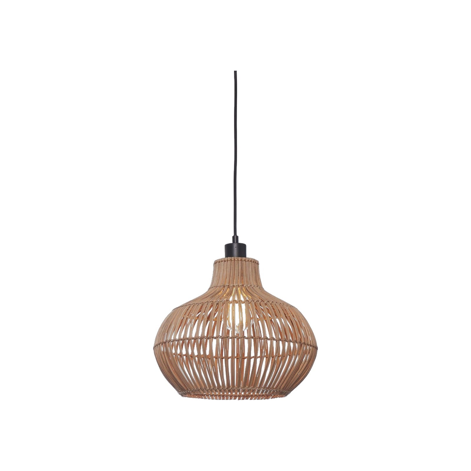 Suspension Kalahari rotin naturel 32 cm E27