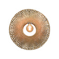 Suspension Kalimantan bambou bicolore disque 44 cm E27