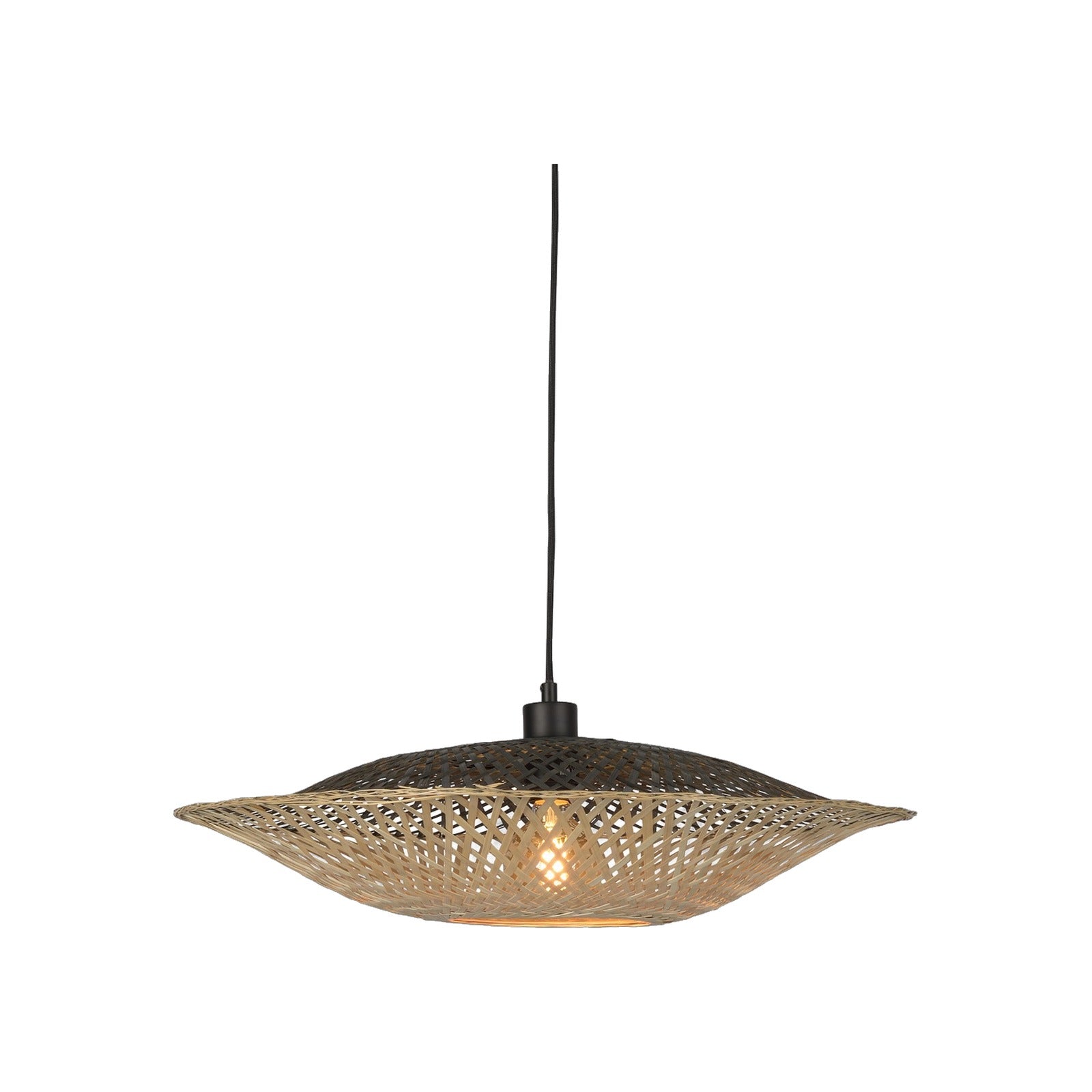 Suspension Kalimantan bambou naturel 44 cm E27