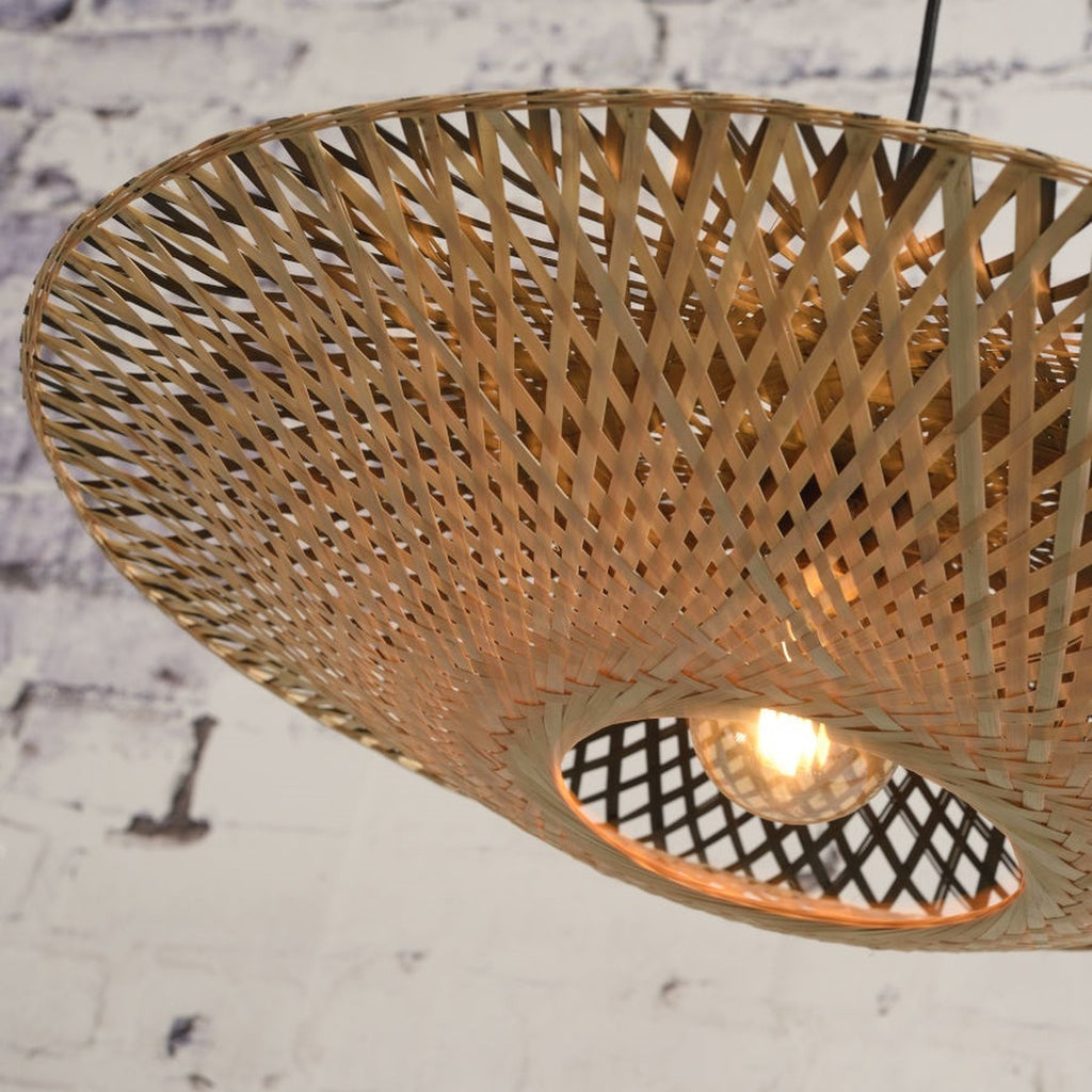 Suspension Kalimantan bambou naturel 60 cm E27, vue 5