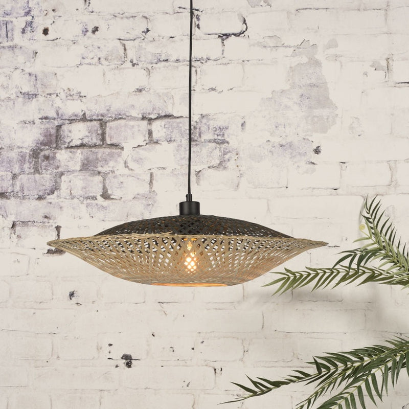 Dimensions Suspension Kalimantan bambou naturel 60 cm E27