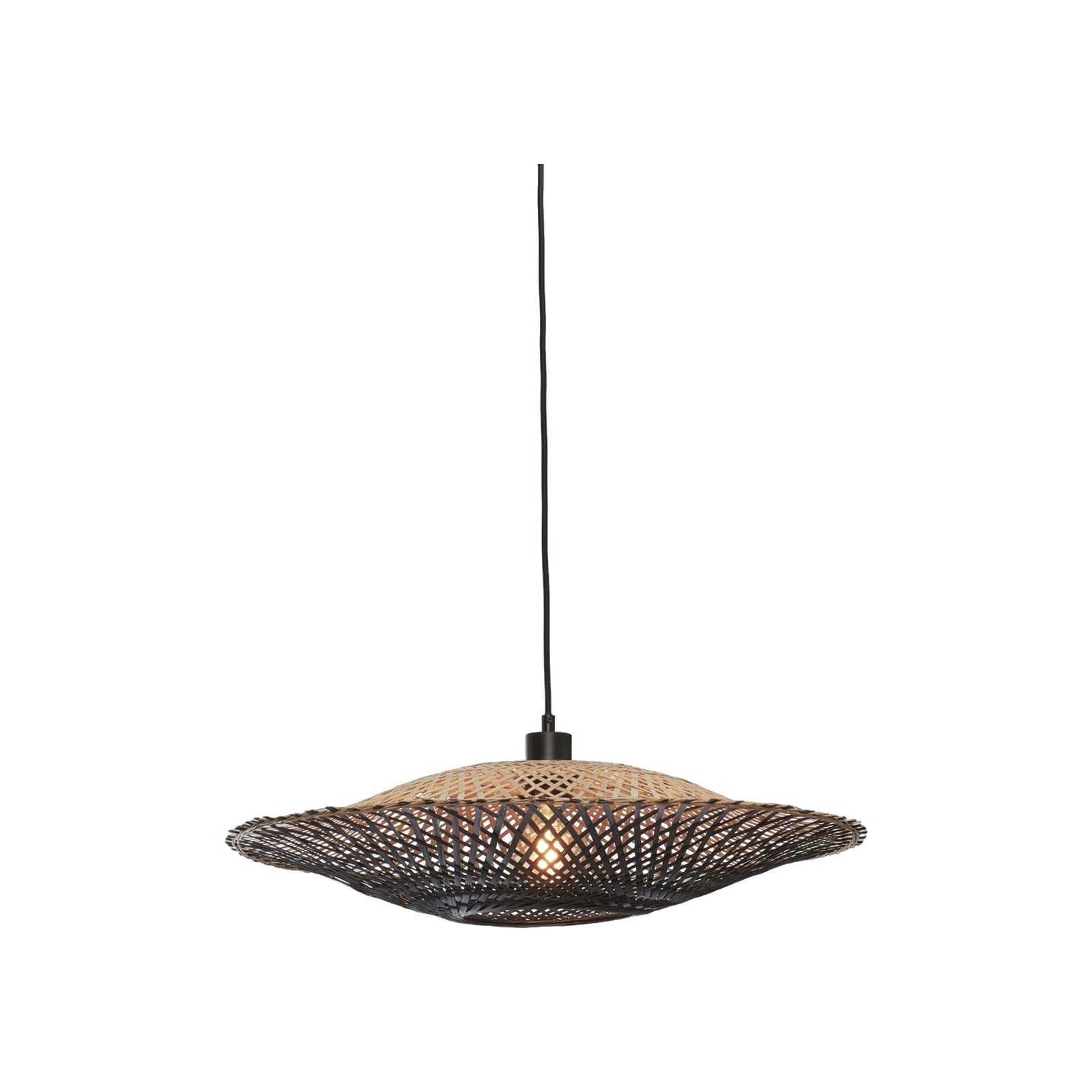 Suspension Kalimantan bambou noir 60 cm E27