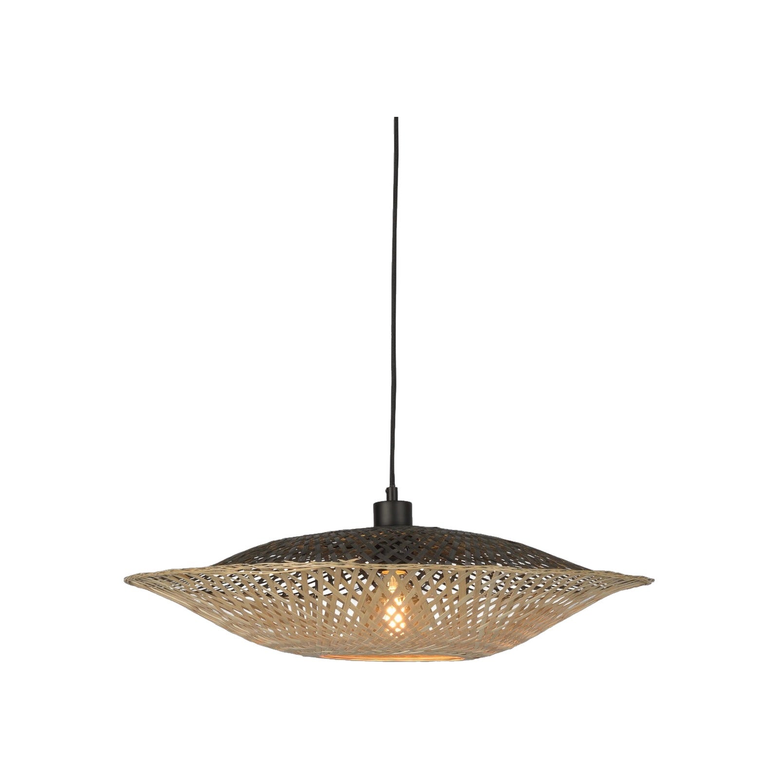 Suspension Kalimantan bambou naturel 60 cm E27
