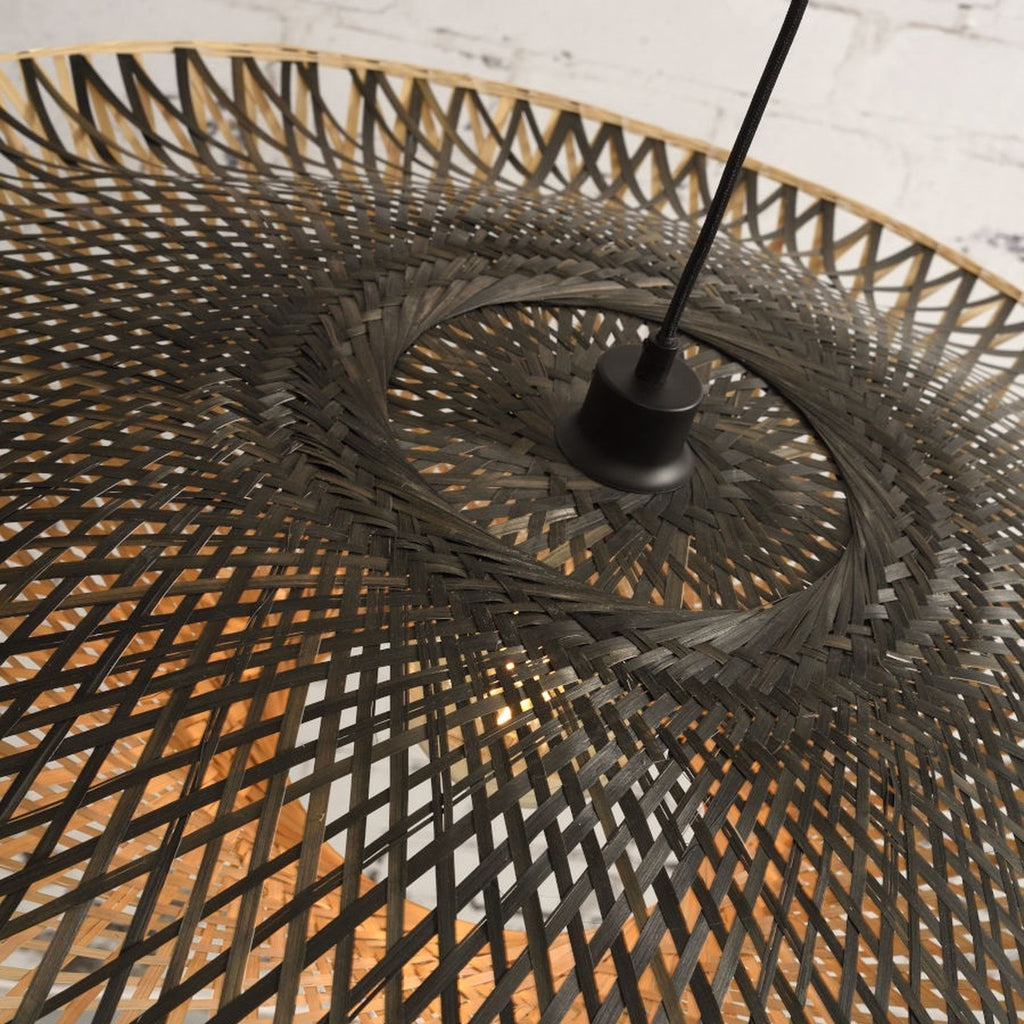 Suspension Kalimantan bambou naturel 87 cm E27, vue 6