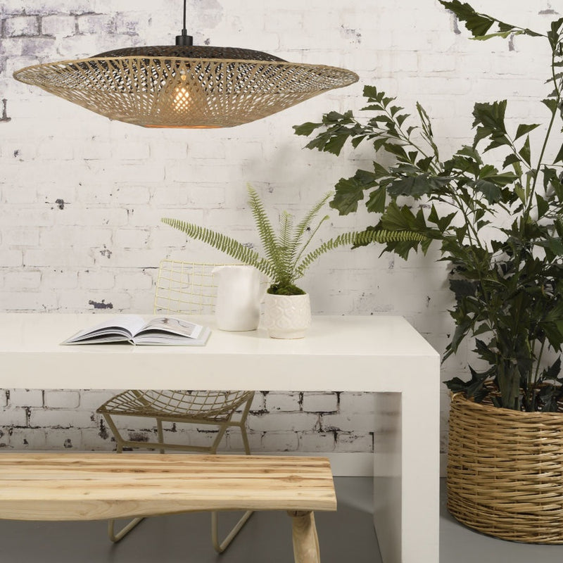 Dimensions Suspension Kalimantan bambou naturel 87 cm E27