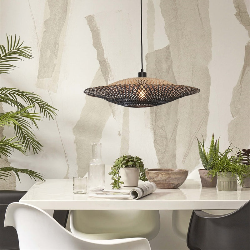 Dimensions Suspension Kalimantan bambou noir 60 cm E27