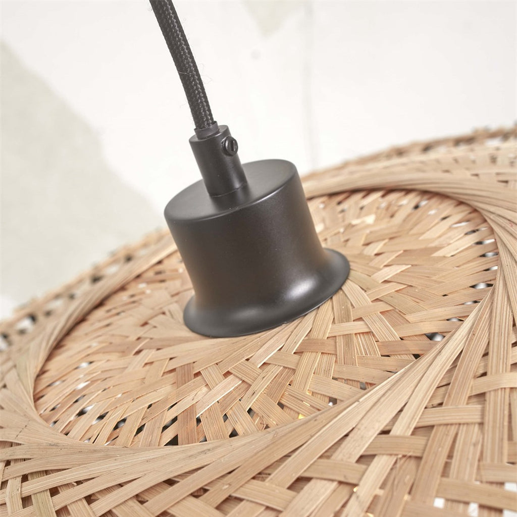 Suspension Kalimantan bambou noir 87 cm E27, vue 9