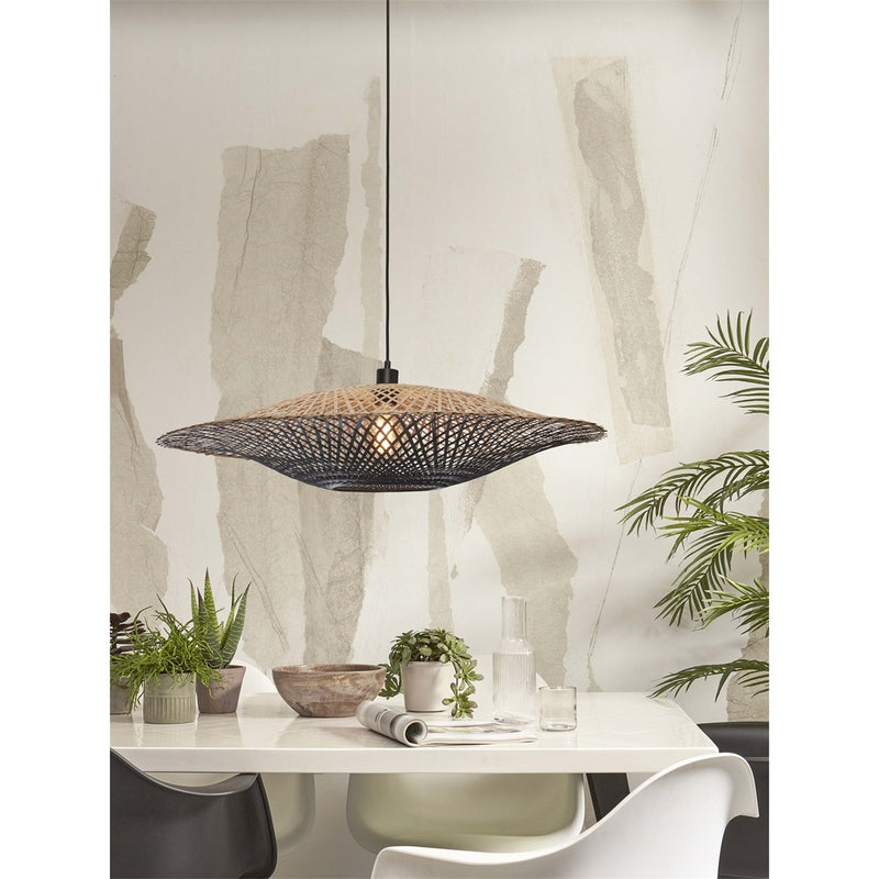 Dimensions Suspension Kalimantan bambou noir 87 cm E27