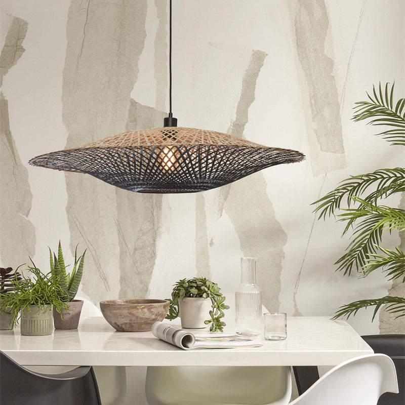 Dimensions Suspension Kalimantan bambou noir 87 cm E27