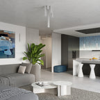 Suspension Karbon 1 tube blanc dans un intérieur